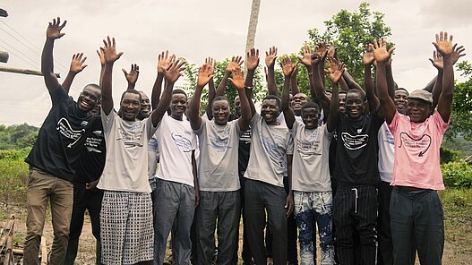 Väterclub in Ghana.