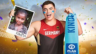 David Storl unterstützt sein Patenkind in Äthiopien.