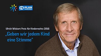 Ulrich Wickert unterstützt Plan seit 1995, ist ehrenamtliches Mitglied des Kuratoriums und gründete 2011 seine eigene Stiftung. © Plan