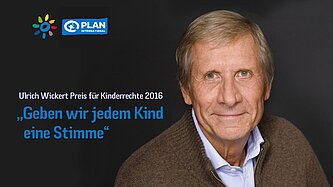 Ulrich Wickert unterstützt Plan seit 1995, ist ehrenamtliches Mitglied des Kuratoriums und gründete 2011 seine eigene Stiftung. © Plan