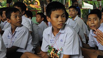 Plan sorgt in Thailand unter anderem für eine Verbesserung der HIV/Aids-Aufklärung von Kindern und Jugendlichen. © Hatai Limprayoonyong/Plan