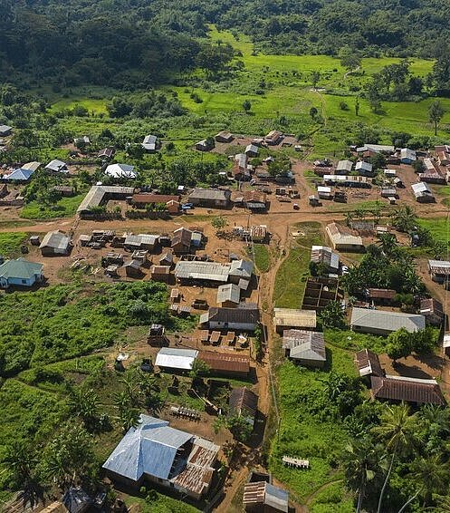Luftaufnahme der Oti Region