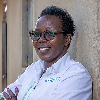 Projektkoordinatorin Agnes Apio