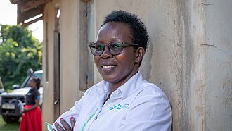 Agnes Apio ist Projektkoordinatorin bei RHU Projektkoordinatorin Agnes Apio