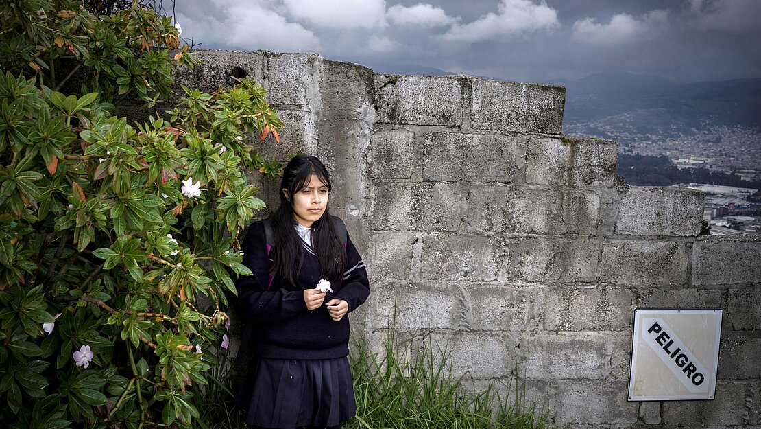 Mädchen in Ecuador