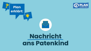 Auf dem Thumbnail steht der Text "Plan erklärt: Nachricht ans Patenkind". Darüber ist das Icon eines Briefes.
