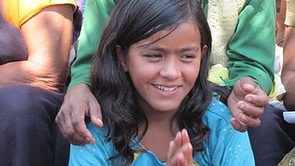 Die 14-jährige Rekha freute sich sehr über den Besuch.
