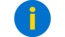 Icon eines blauen Kreises mit einem i in der Mitte. Es steht für Information.