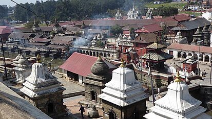 Pashupatinath, heiligster Tempel für die Hindus