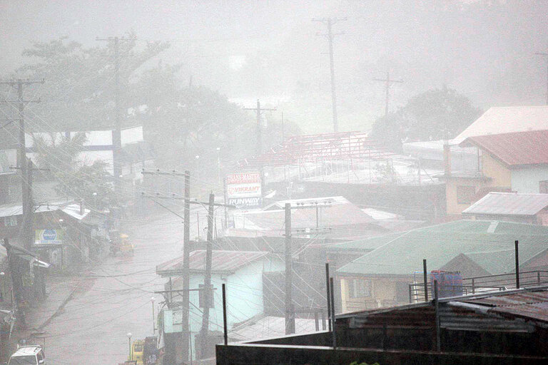 In der philippinischen Provinz Samar treten immer wieder Taifune mit Starkregen auf
