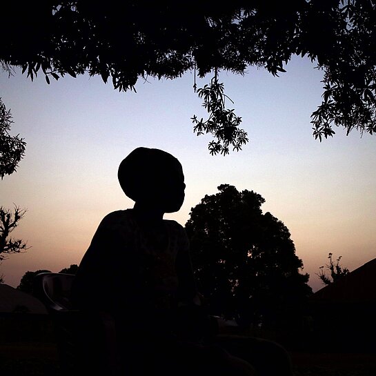 Silhouette einer Frau aus Guinea-Bissau