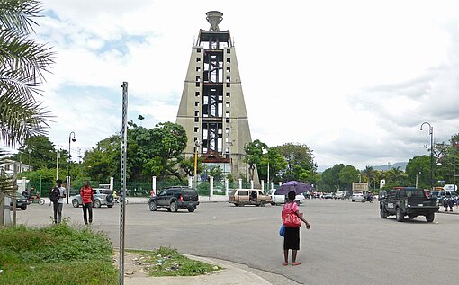 In der Innenstadt von Port-au-Prince In der Innenstadt von Port-au-Prince