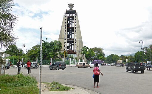 In der Innenstadt von Port-au-Prince