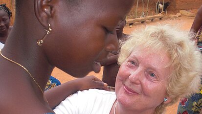 Mary Waegner und Patenkind Diane