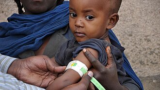 Ein Großteil der Kinder ist unterernährt, es fehlen Lebensmittel und Medikamente. © Plan Internation