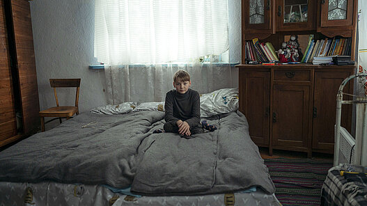 Decken für Kinder in der Ukraine.