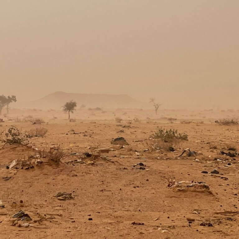 Verbrannte Erde in Jere, Nigeria