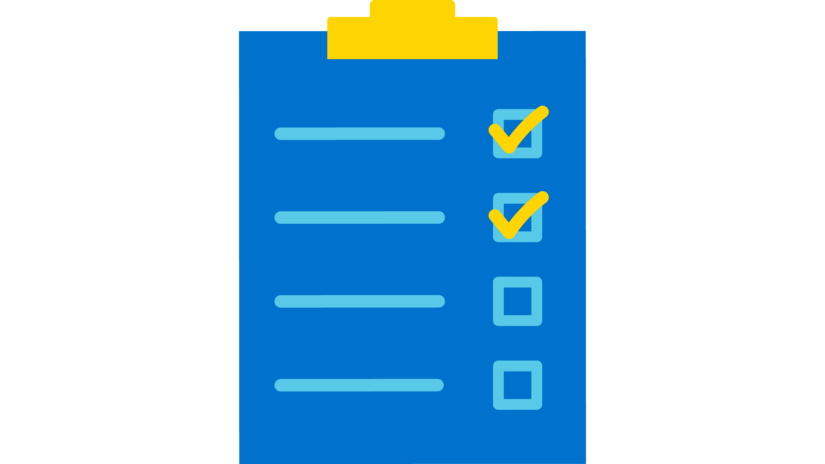 Icon einer Checkliste.
