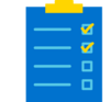 Icon einer Checkliste.