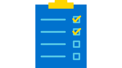 Icon einer Checkliste.