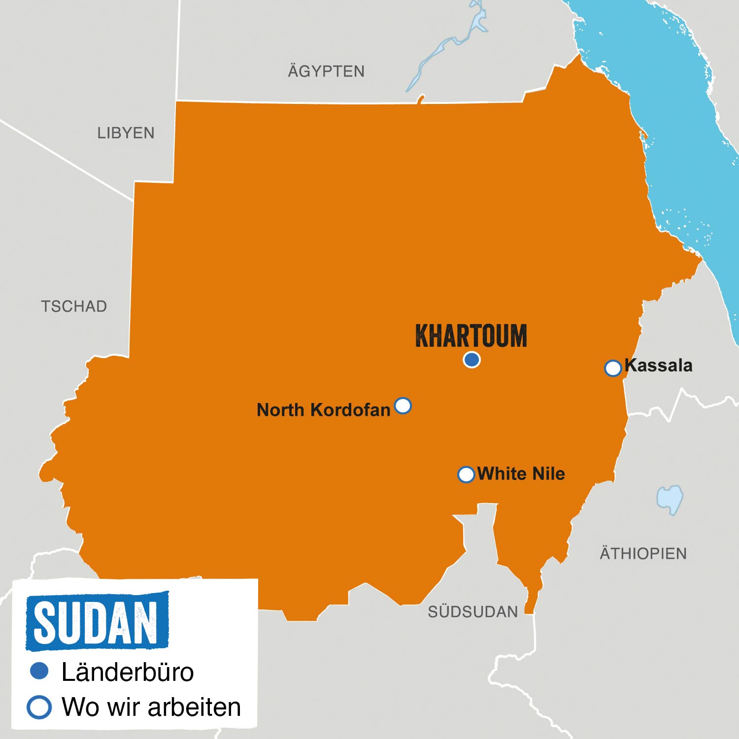 Sudan Landkarte