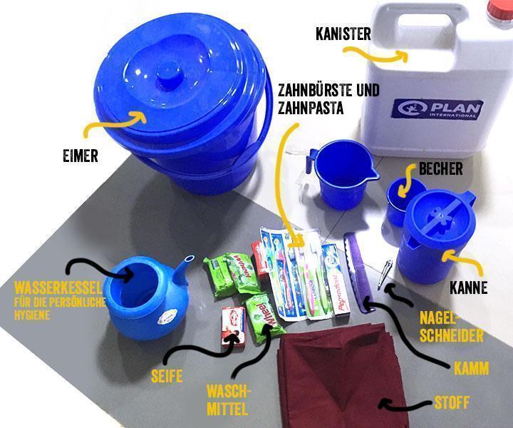 Plan Hygiene-Kits für Rohingya