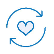 Icon "Herz" als Symbol für "Soziale Wertschöpfung"