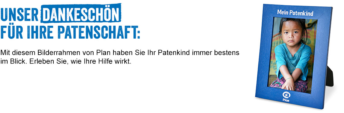 Unser Dankeschön für Ihre Patenschaft Unser Dankeschön für Ihre Patenschaft